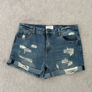 By Together Denim Shorts Distressed